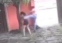 Lutador de jiu-jítsu agride mulher com sequência de mais de 10 socos